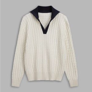 Purity Cable Knit Sweater, Size M, Oversized Cool Look